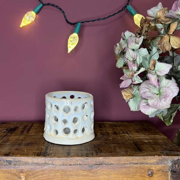 ceramic tea light holes