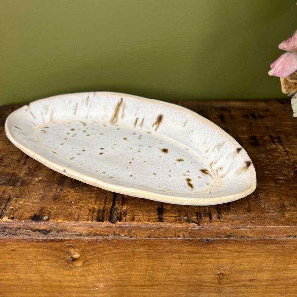 ceramic trinket dish birch glaze