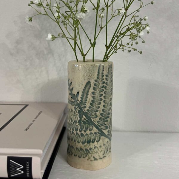 mini botanical bud vase green