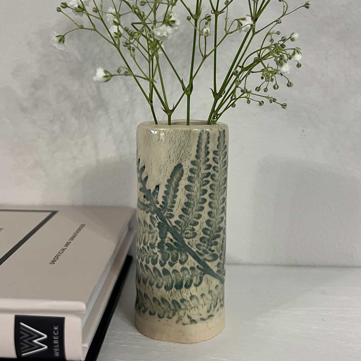 mini botanical bud vase green
