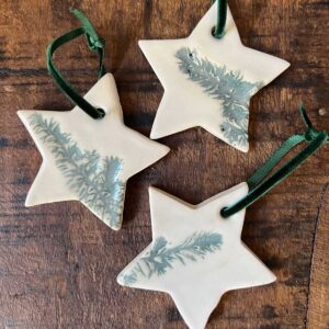 Trio of ceramic stars
