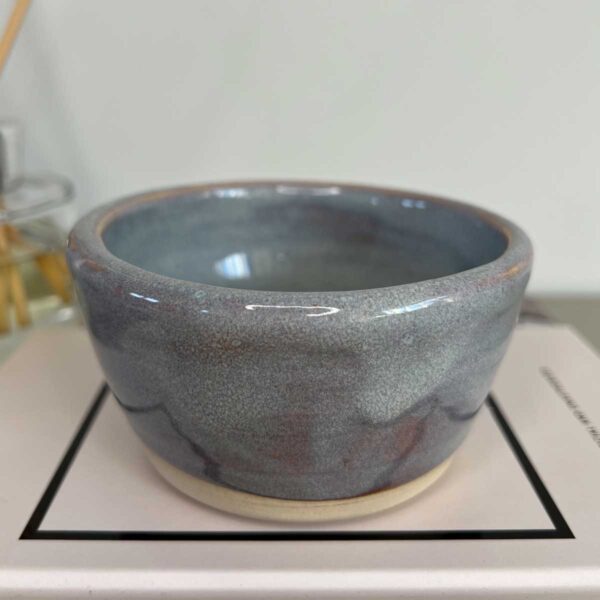 blue grey ceramic pot