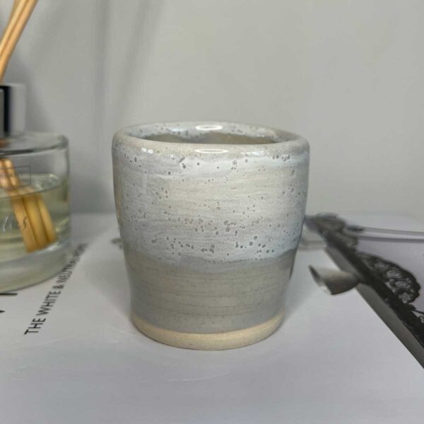 Small Grey Ceramic Pot - Image 3