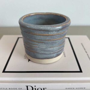 squished ceramic pot