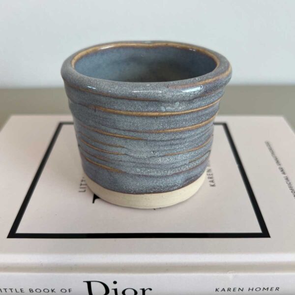 squished ceramic pot