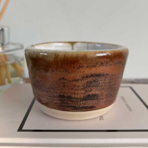 warm copper glazed pot