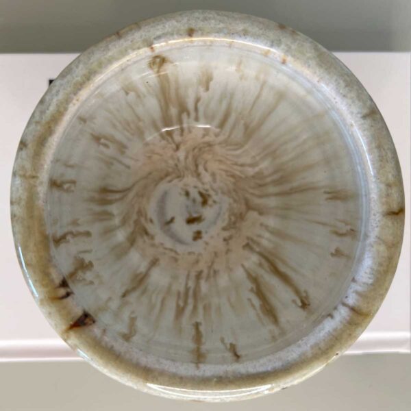 warm copper glazed pot inside