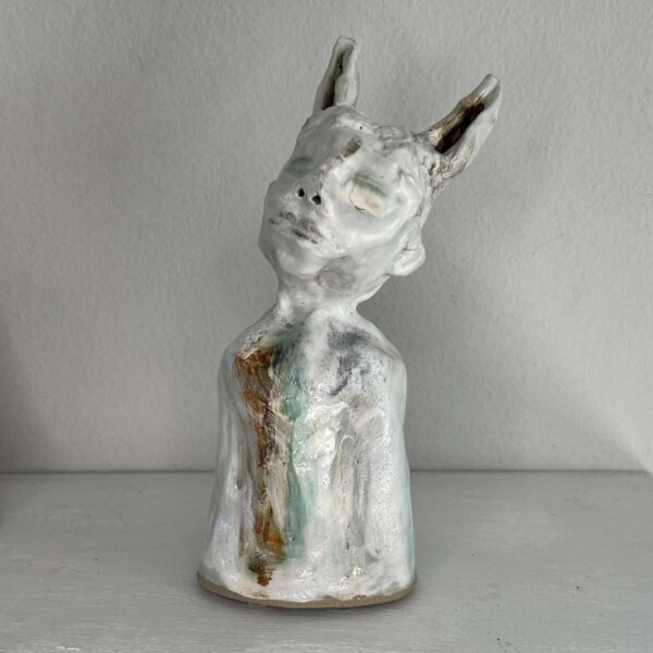 ceramic forest rabbit