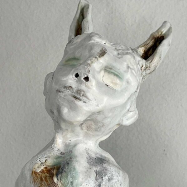 ceramic forest rabbit