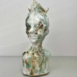 forest sprite ceramic confident figure