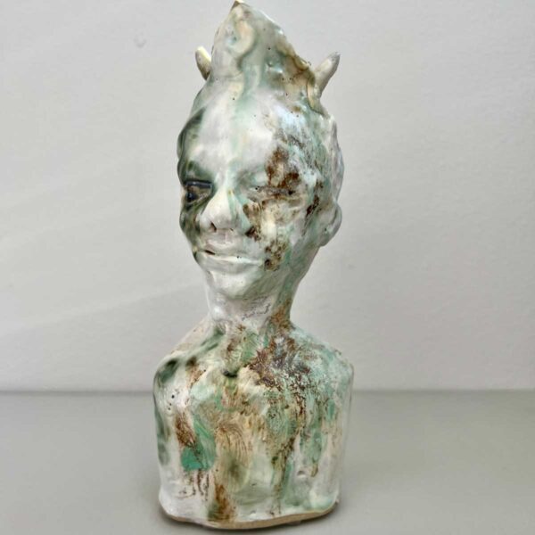 forest sprite ceramic confident figure