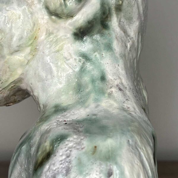 spring ceramic figure rabbit human springs wisdom side details