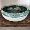 ceramic green white pot