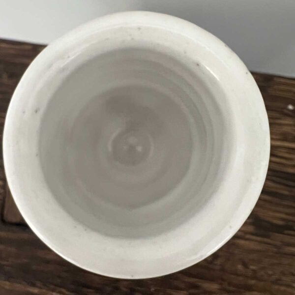 ceramic green white pot