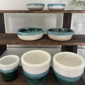 Green Bowls & Pots