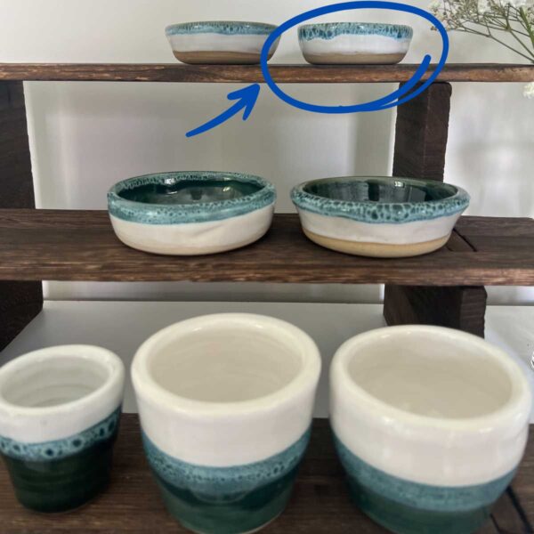 small pot green white shown in collection