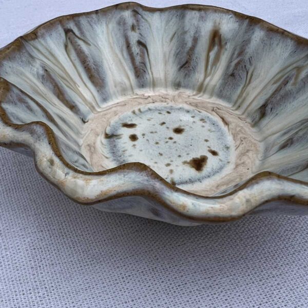 Scalloped Ceramic Bowl - Image 2