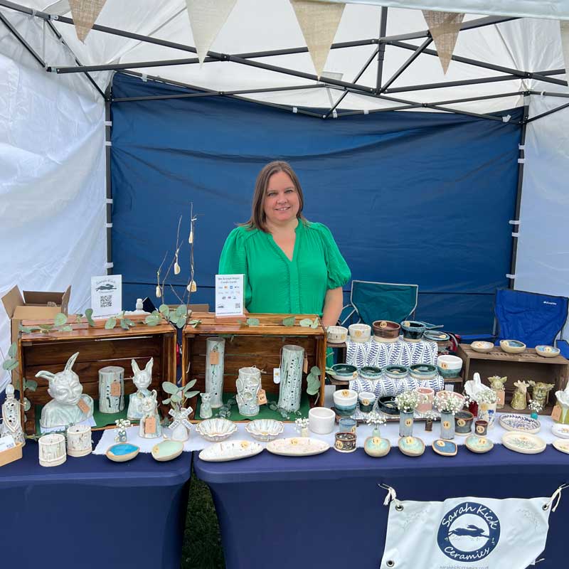 Sarah Kick Ceramics stall